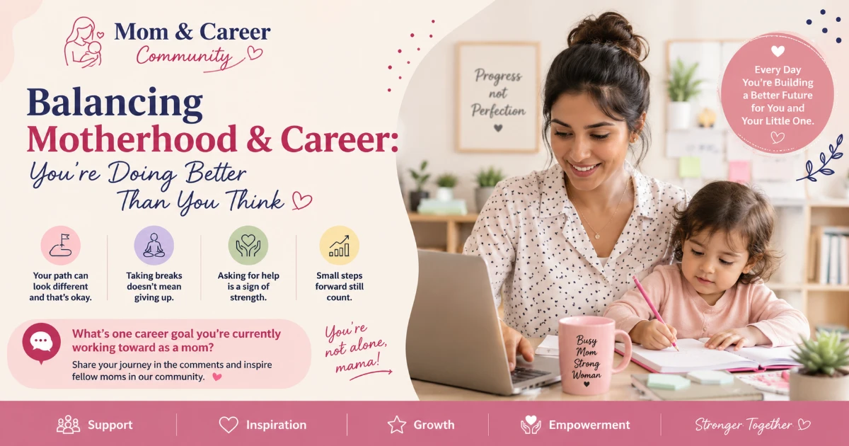 🌟 Balancing Motherhood and Career: You're Doing Better Than You Think 🌟